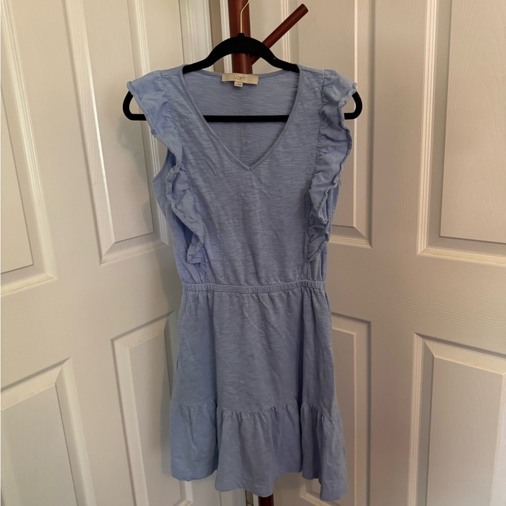 LOFT Soft Blue Knit Top